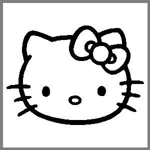 Hello Kitty 5 Inch Car Window Stickers Decals ANY COLOR  