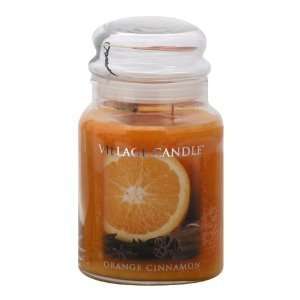  Village Candle Orange Cinnamon Jar Candle 16 oz. (3 pack 