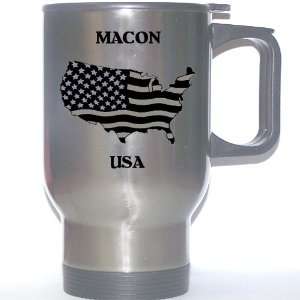 US Flag   Macon, Georgia (GA) Stainless Steel Mug 