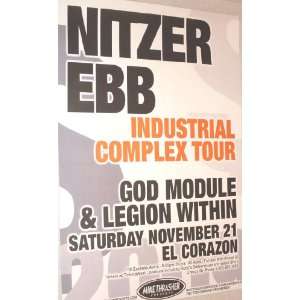   Ebb Poster   ICP Flyer For Industrial Complex Tour