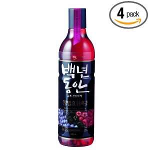 Sempio Drinking Black Rice Vinegar   Wild Berry, 16.9 Ounce (Pack of 4 