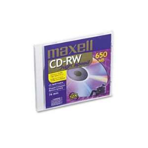Maxell 630020   CD RW Discs, 700MB/80min, 12x, w/Jewel Cases, Gold, 1 