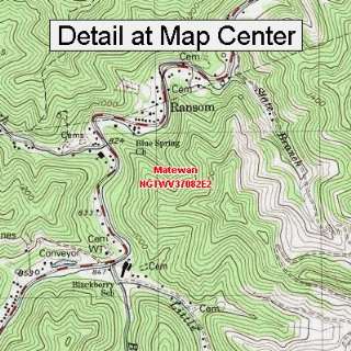  USGS Topographic Quadrangle Map   Matewan, West Virginia 