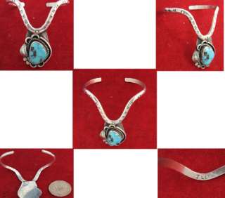 Womens Navajo Silver & Turquoise Bracelet by J. LEE  