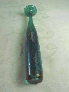 Robert Held Art Glass Bud Vase Long Neck  
