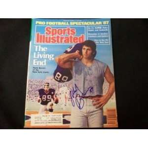 Mark Bavaro Auto 1987 Sports Illustrated PSA DNA Q   Autographed NFL 