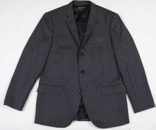 Crew Wool Flannel Ludlow three button Suit Jacket Charcoal 42R 