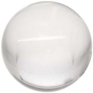Acrylic Ball, Ground Finish, Grade II, Transparent, 1 Diameter (Pack 