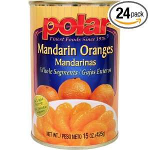 MW Polar Foods Mandarin Oranges, 15 Ounce Cans (Pack of 24)  