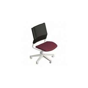  Managerial Mid Back Chair, 26 1/4x26 1/4x40 3/4, Claret 
