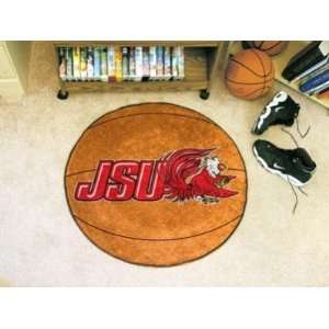 Jacksonville State JSU Gamecocks Basketball Shaped Area Rug Welcome 
