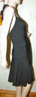 Donna Karan collection black jersey dress size Petite  