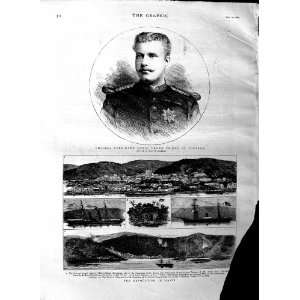   1883 CHARLES LOUIS PRINCE PORTUGAL HAYTI JACMEL SHIPS