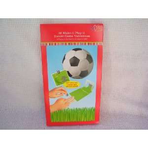  Soccer Game Make It Play It Valentine Cards for Kids 