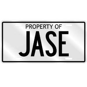  PROPERTY OF JASE LICENSE PLATE SING NAME