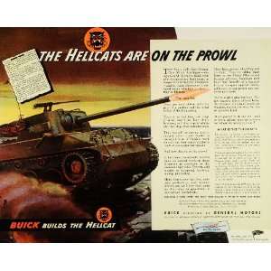  1944 Ad Buick Division General Motors M18 Hellcat 76mm Gun 