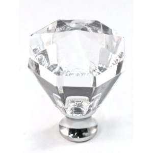 Cal Crystal M13/32 Clear Crystal 1 1/4Â Elongated Octagon Crystal 