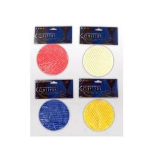  96 Packs of 4 Pack foam coasters (assorted colors 