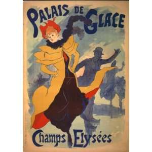  1893 ski poster Palais de glace  Champs Elyses
