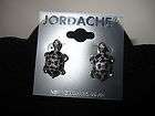 Jordache Silver and Black Turtle Earrings One Dollar Jewelry
