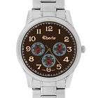Eberle Gents Stainless Steel Strap & Brown Dial