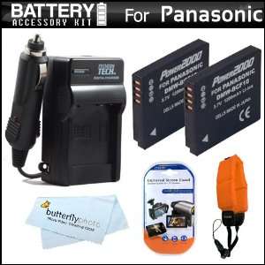  2 Pack Battery And Charger Kit For Panasonic Lumix DMC TS4 