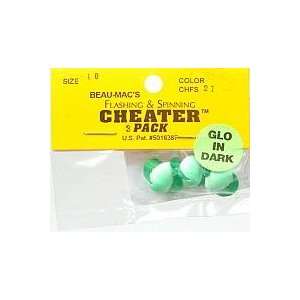   CHFS21 10 ) Floats F/S CHTRS #10 GREEN LUMIN. 3PK