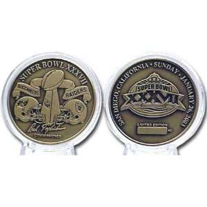  Super Bowl XXXVII Bronze Flip Coin