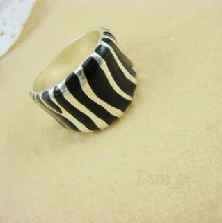 New hot sell  Fashion Jewelry Three colors Zebra grain ring (Many 