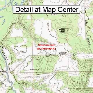  USGS Topographic Quadrangle Map   Stevenstown, Wisconsin 