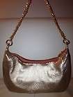 bcbg max azria evening handbag light matte gold nwt returns