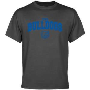  NCAA Louisiana Tech Bulldogs Charcoal Logo Arch T shirt 