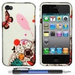  Butterfly Flying In Colorful Flowers Design Protector Hard 