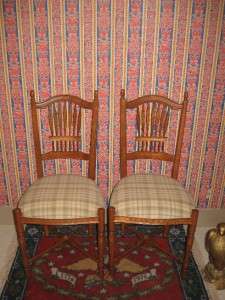 Ethan Allen Legacy Wheatback Side Chairs 13 6312 Antiqued Russet 