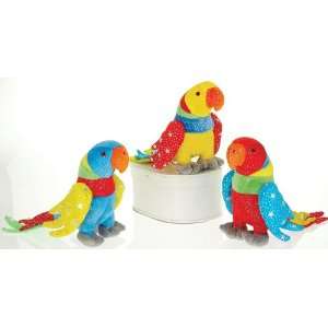  8.5 3 Assorted Lorikeets   Blue, Yellow, Red Case Pack 
