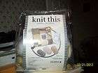 Knit This Patchwork Pillow With DVD & Yarn   NEW