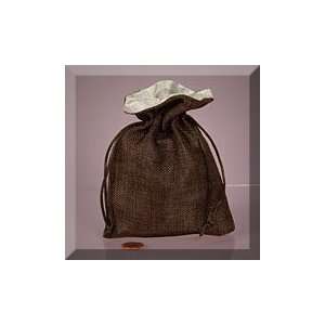   16 Chocolate False Jute Fabric Bag