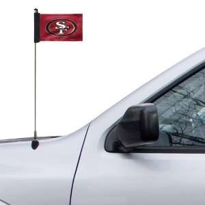 NFL San Francisco 49ers 4 x 5.5 Burgundy Car Antenna Flag  