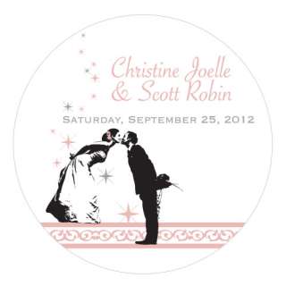 50 Wedding Personalized Tins,Favor Containers,Envelope Seal Round 