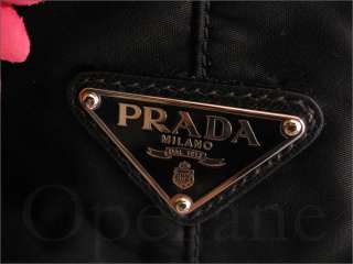 100 AUTHENTIC NEW Prada Nylon Logo Large Jacquard Tote Shoulder Purse 