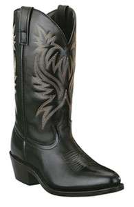 Laredo Mens Western Cowboy Leather Boots Black 4210 Size 7 13  