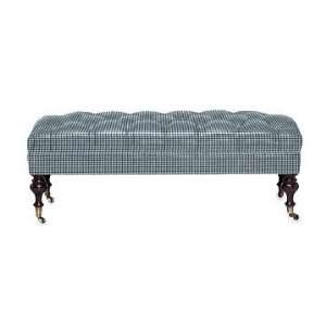 Williams Sonoma Home Fairfax Large Bench, Turned Leg with Tufted Top 
