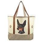 MINIATURE PINSCHER EXTRA LARGE CANVAS TOTE BAG