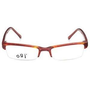  OGI 7092 230 Red Linear Eyeglasses