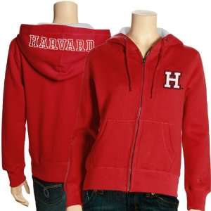  NCAA Harvard Crimson Ladies Crimson Academy Full Zip Hoody 