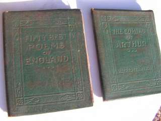   20s Little Leather Library 34 books with Copper Bookends  