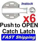 6x White Magnetic Touch Latch Cabinet Kitchen Allow door to open with 