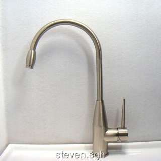 Satin Brushed Nickel Kitchen Sink Faucet Mixer Tap K033  