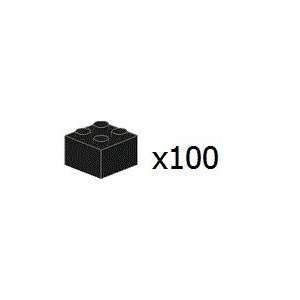  100x LEGO® Black 2x2 Bricks Toys & Games