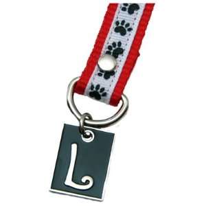  Dog Paw Print Letter L Pet Lover Charming KEYper Keychain 
